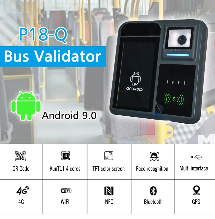 High Operating Speed NFC Card Reading Traffic Bill Ticket Bus Validator P18-Q