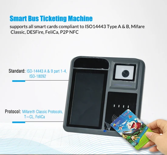 Android 9.0 7-дюймовый сенсорный экран Устройство чтения карт NFC Устройство проверки дорожного счета с POS-системами (P18-Q)