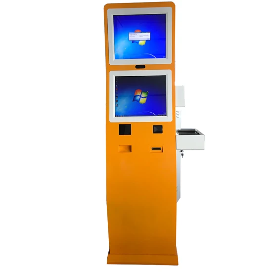 Двойная экранная камера распознавания лиц, считыватель RFID-карт, банкомат, киоск самопроверки для отелей